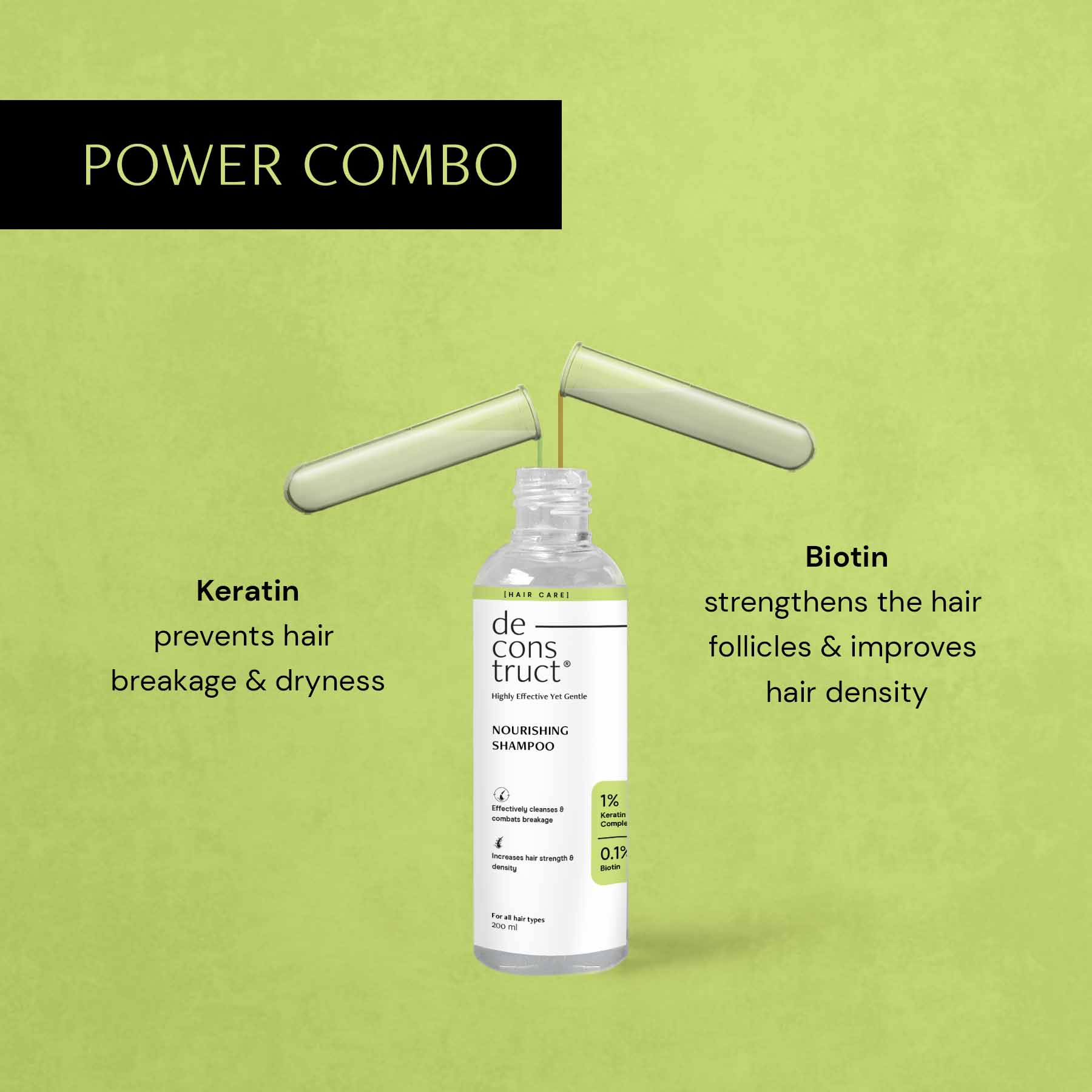 Nourishing Shampoo - 1% Keratin Complex + 0.1% Biotin - Image 3