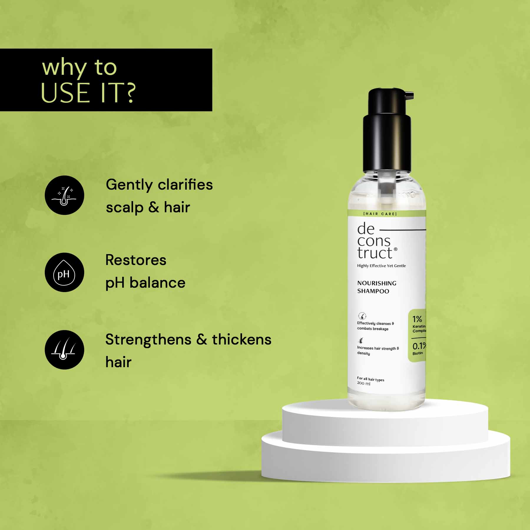 Nourishing Shampoo - 1% Keratin Complex + 0.1% Biotin - Image 6