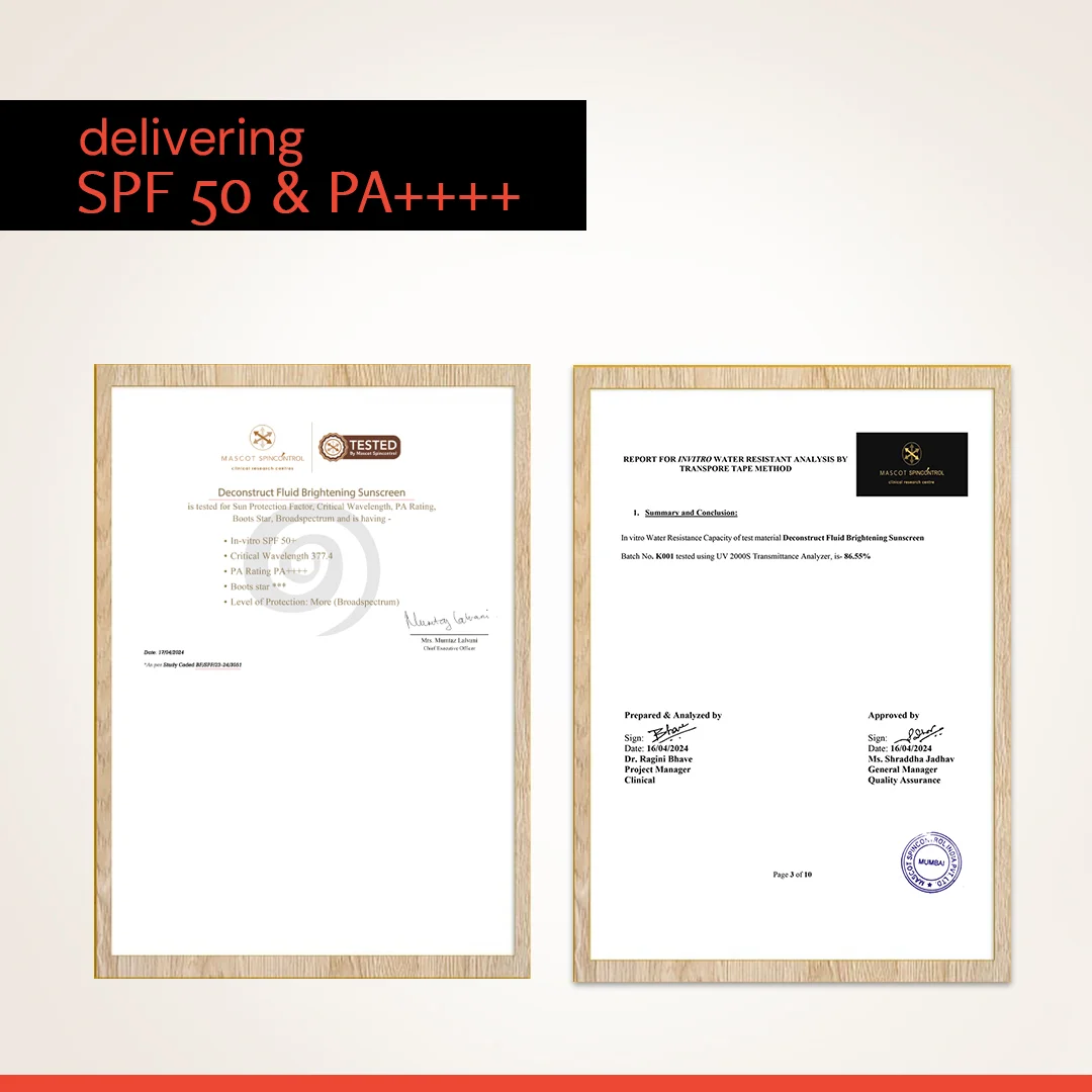 Fluid Brightening Sunscreen SPF 50+ PA++++ | Lightweight, Water-Resistant, No White Cast | For All Skin Types | 50g - Image 11