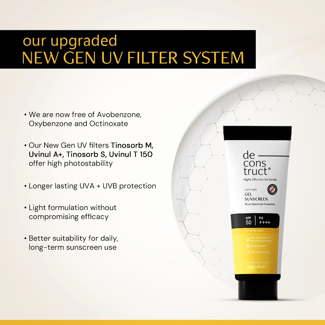 Gel Sunscreen for Oily Skin - SPF 50 PA++++ | 100% Photostable Sunscreen with 4 New Gen UV Filters | Long Lasting | Lightweight, Airy, Non-greasy | In-Vivo Tested (80 Gms) - Image 4