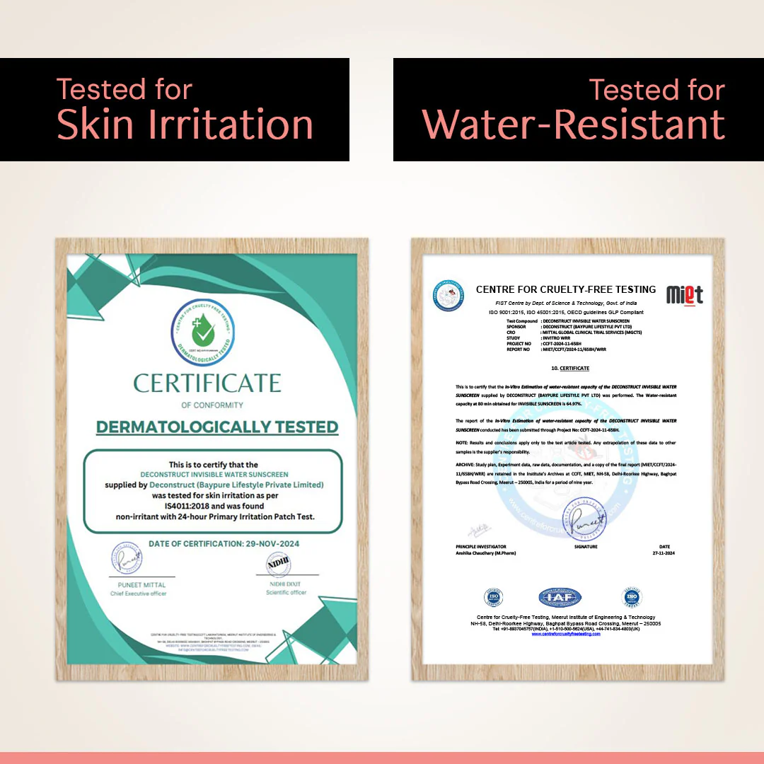 Invisible Cooling Sunscreen SPF 50 PA++++ | Instant Cooling & Freshness | Upto 80 Min Water-Resistant | In-Vivo Tested - Image 10