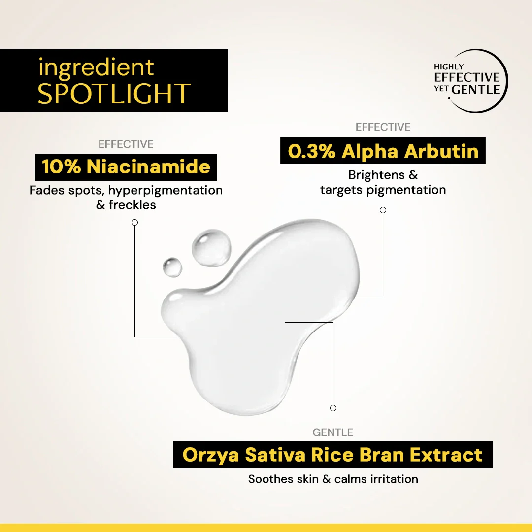 Brightening Niacinamide Serum - 10% Niacinamide + 0.3% Alpha Arbutin - Image 3