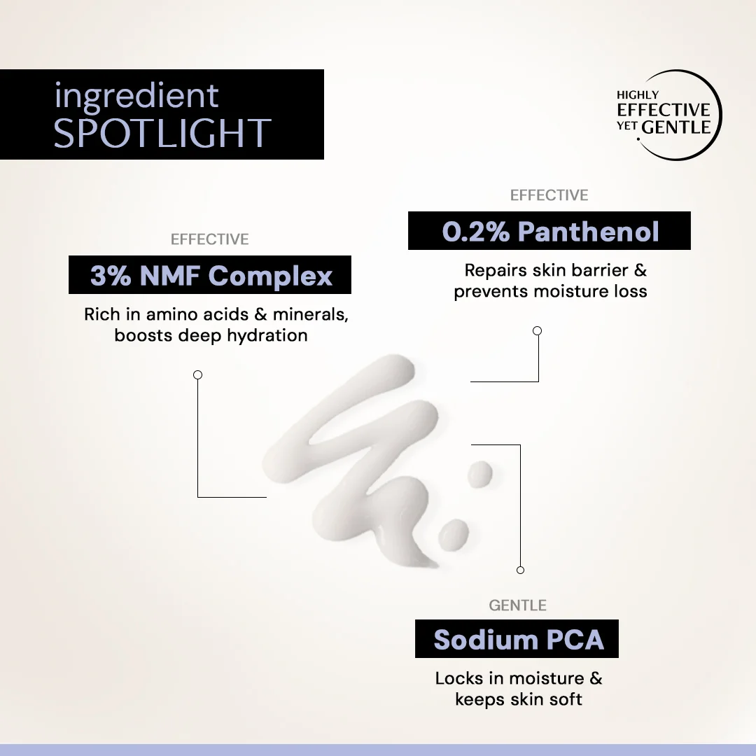 Oil-Free Moisturizer for Oily Skin - 3% NMF Complex + 0.2% Panthenol | Non Sticky, Fast absorbing | 72 Hr Hydration - Image 4