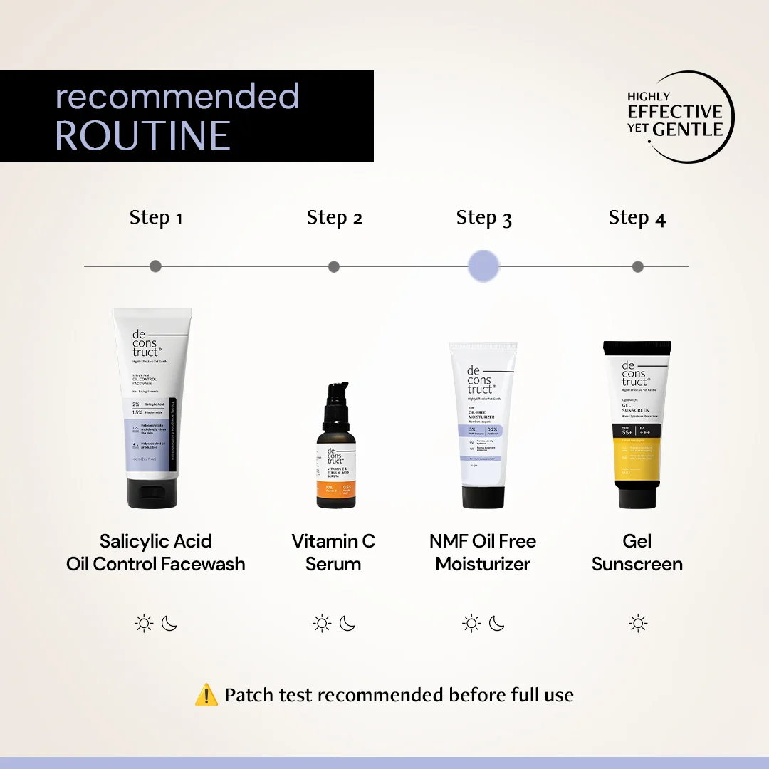 Oil-Free Moisturizer for Oily Skin - 3% NMF Complex + 0.2% Panthenol | Non Sticky, Fast absorbing | 72 Hr Hydration - Image 8