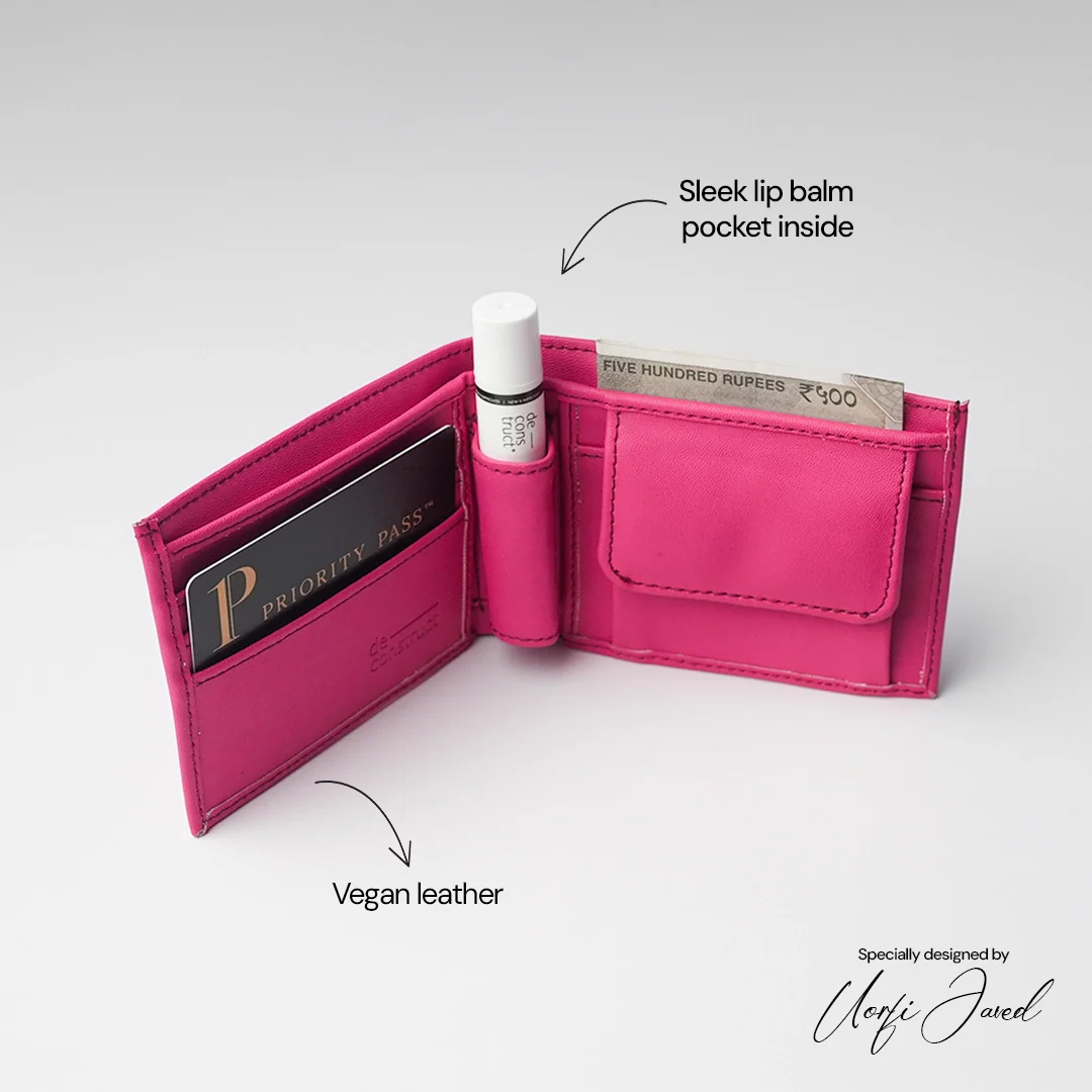 Designed by Uorfi Javed - Pink Lip Balm Wallet + Brightening Tinted Lip Balm (Limited Edition Drop) - Image 6