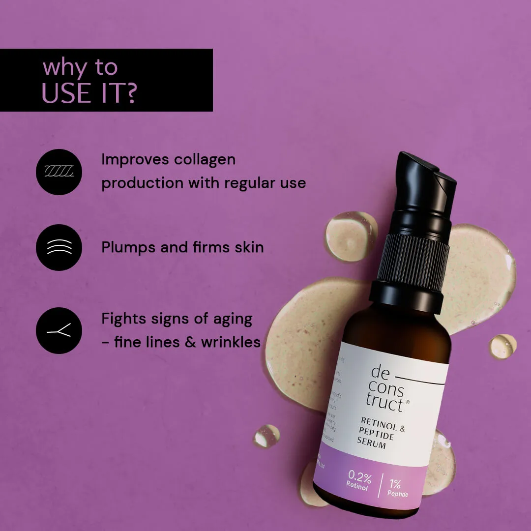 Retinol & Peptide Serum - 0.2% Retinol + 1% Peptide - Image 5