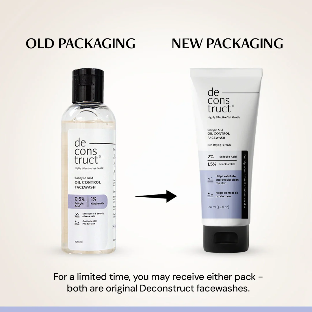 Salicylic Acid Oil Control Face Wash | 2% Salicylic acid + 1.5% Niacinamide | Non-drying & Cooling - Image 3