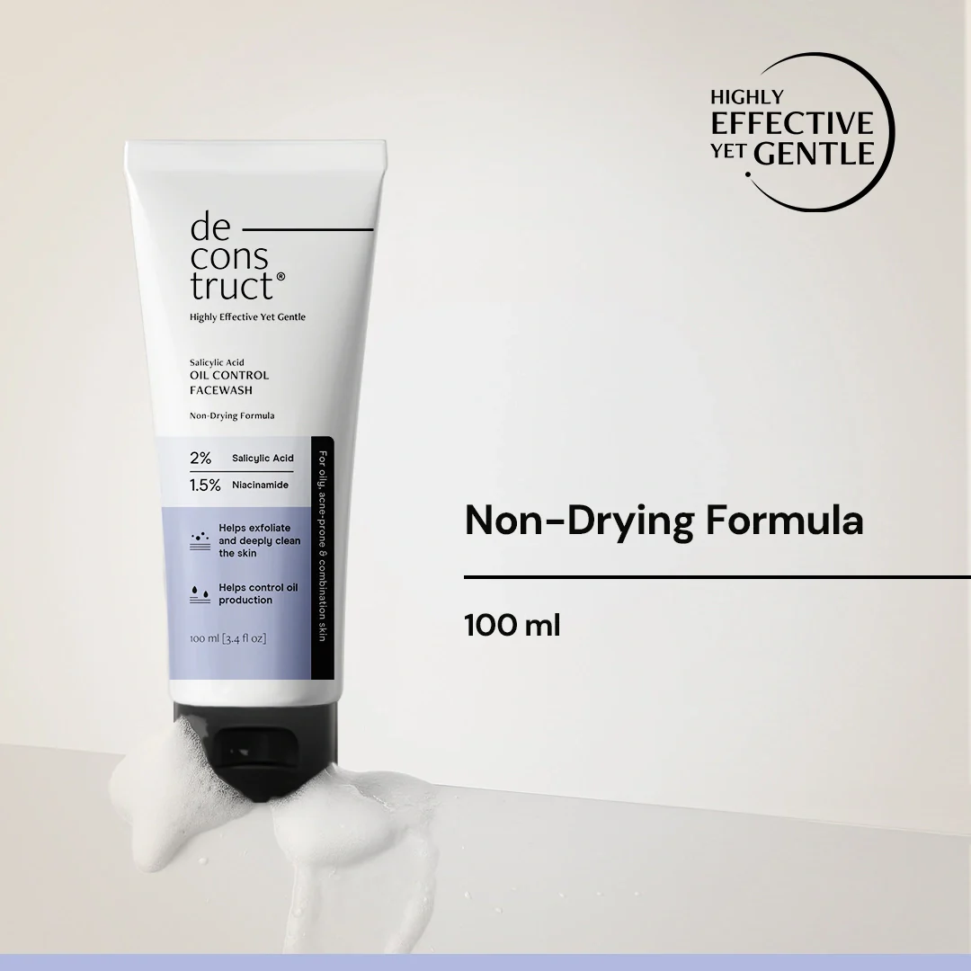 Salicylic Acid Oil Control Face Wash | 2% Salicylic acid + 1.5% Niacinamide | Non-drying & Cooling - Image 7