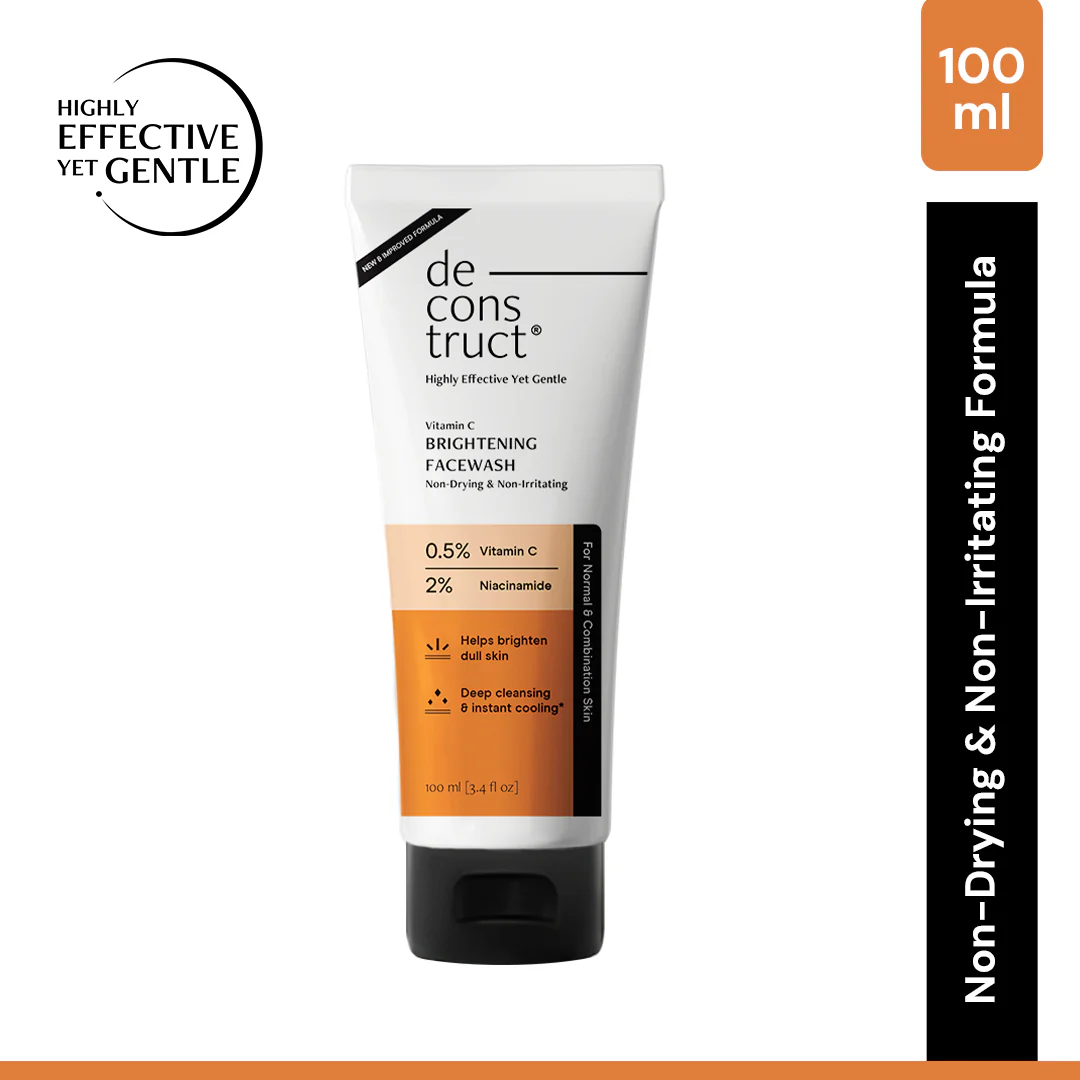 Vitamin C Brightening Face Wash – 0.5% Vitamin C + 2% Niacinamide | Brightens Dull Skin & Reduce dark spots | Non-Drying & Non - Irritating Formula - Image 3