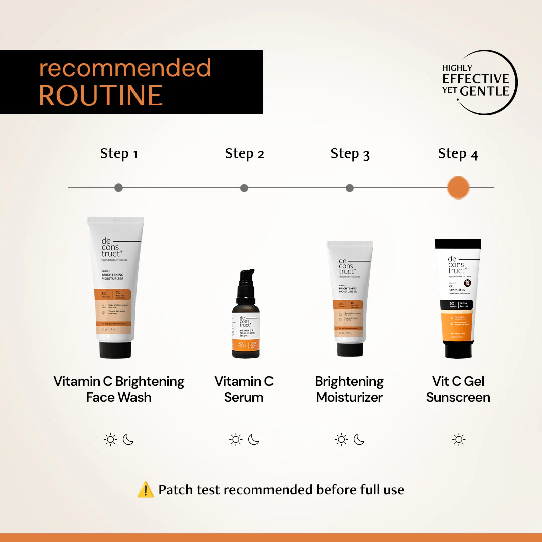 5% Vitamin C Gel Sunscreen for Oily Skin - SPF 50 PA++++ | Brightens skin tone |100% Photostable Sunscreen with 4 New Gen UV Filters | Long Lasting | Lightweight | In-Vivo Tested - Image 12