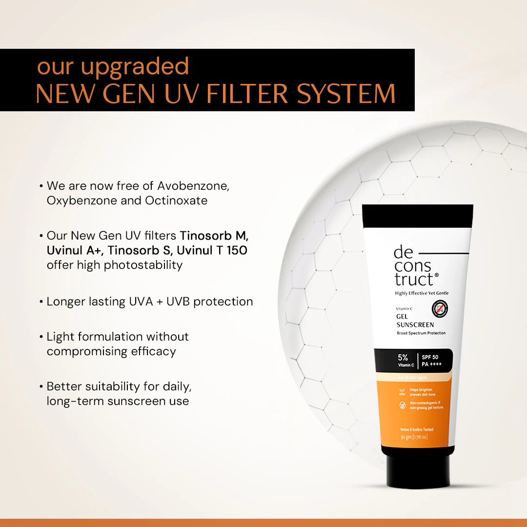 5% Vitamin C Gel Sunscreen for Oily Skin - SPF 50 PA++++ | Brightens skin tone |100% Photostable Sunscreen with 4 New Gen UV Filters | Long Lasting | Lightweight | In-Vivo Tested - Image 4